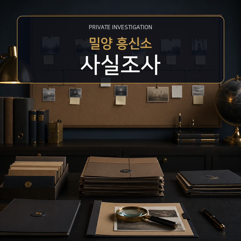 밀양 사실관계 조사 전문 흥신소