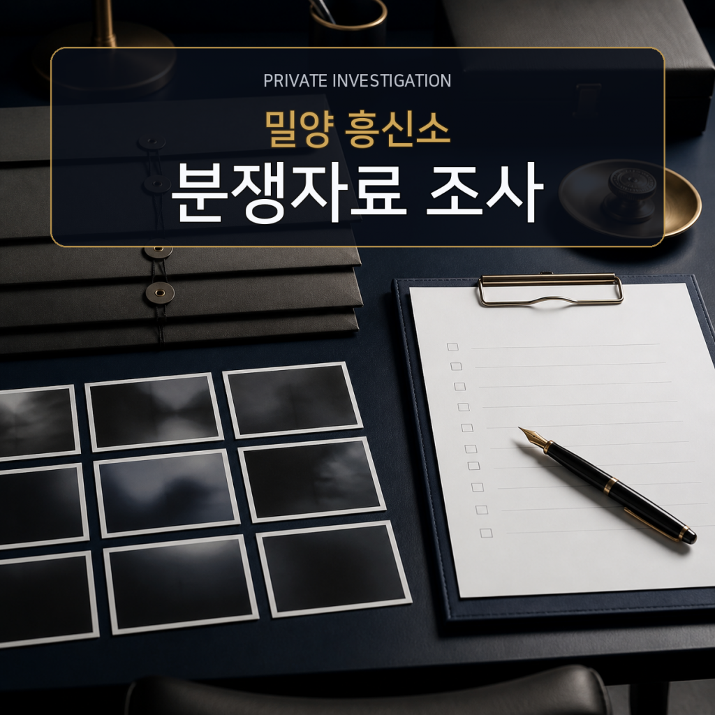 밀양 분쟁자료 조사 전문 흥신소